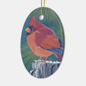 Cardinal Keramisch Ornament (Links)