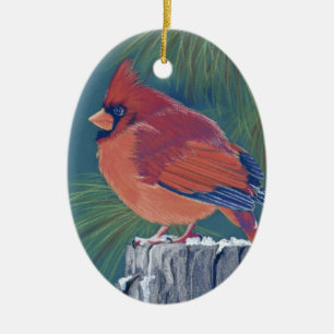 Cardinal Keramisch Ornament