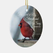 Cardinal Memorial Christmas Ornaments Personalized Keramisch Ornament (Rechts)