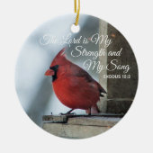 Cardinal Memorial Christmas Ornaments Personalized Keramisch Ornament (Voorkant)