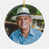 Cardinal Memorial Ornament with Custom Name Photo (Achterkant)