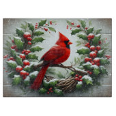Cardinal Nest Holiday Cutting Board Snijplank (Voorkant)