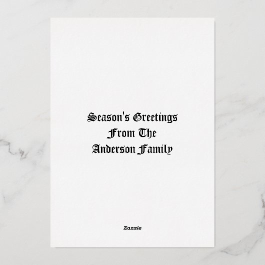 Cardinal On Pine Tree With Pinecone Christmas Folie Feestdagenkaart (Achterkant)