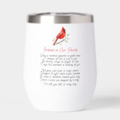 Cardinal Poem Memorial Keepsake  (Achterkant)