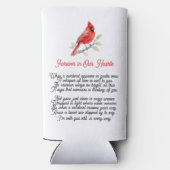 Cardinal Poem Memorial Keepsake Seltzer Blikjeskoeler (Achterkant)