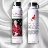 Cardinal Poem Memorial Keepsake Waterfles