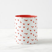 Cardinal Red Bird Coffee Mug Mok (Midden)