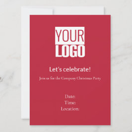  Cardinal  red  -   festive  company  party  Kaart