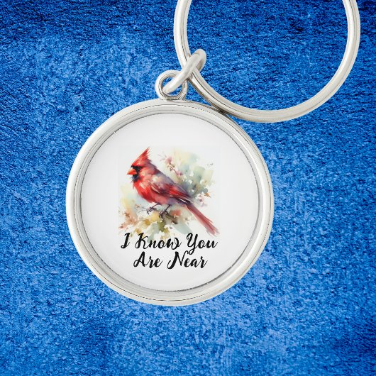 Cardinal Red Remembrance Personalize Sleutelhanger