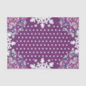 Cardinal red rosace & snowflake tissuepapier (Voorkant)