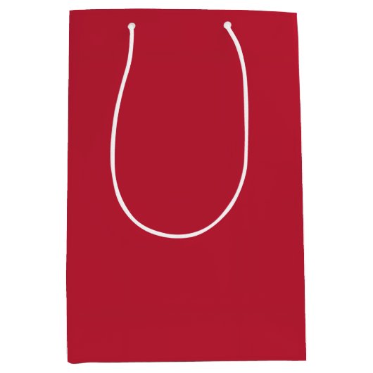 cardinal red solid color medium cadeauzakje (Voorkant)