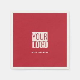 cardinal red  with your  logo  servet