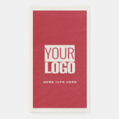 cardinal red  with your  logo  servet (Voorkant)