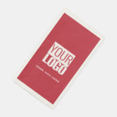 cardinal red  with your  logo  servet (Hoek)