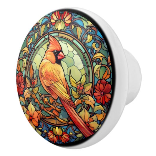 Cardinal Redbird Keramische Knop (Rechts)