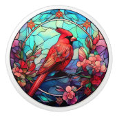 Cardinal Redbird Keramische Knop (Voorkant)