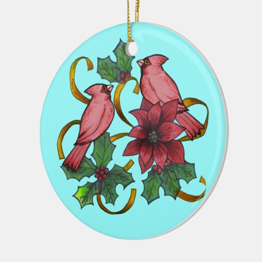 Cardinal Ribbons aangepaste ornamenten (Links)