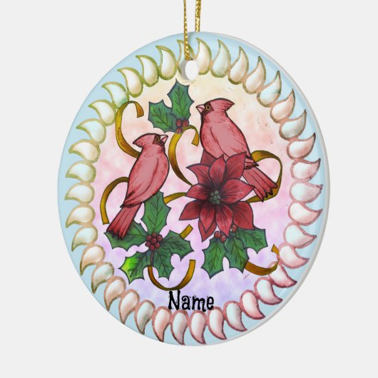 Cardinal Ribbons ornament (Links)