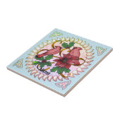 Cardinal Ribbons Tegeltje (Zijkant)