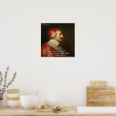 Cardinal Richelieu succes citaat poster (Keuken)