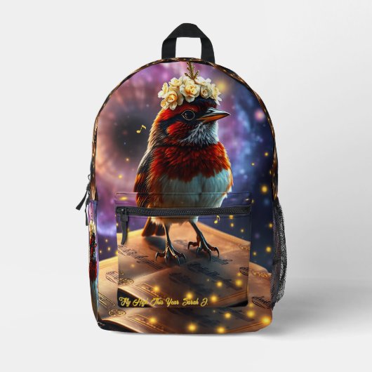 Cardinal Scholar King - Back to School Backpack Bedrukte Rugzak (Voorkant)