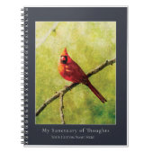 Cardinal Songbird Notebook | Nature Art Journal Notitieboek (Voorkant)