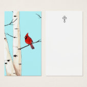 Cardinal Sympathy Funeral Memorial Prayer Card Visitekaartje (Voorkant /achterkant)
