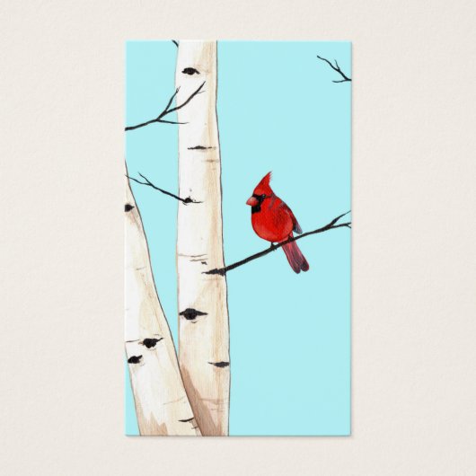 Cardinal Sympathy Funeral Memorial Prayer Card Visitekaartje (Voorkant)