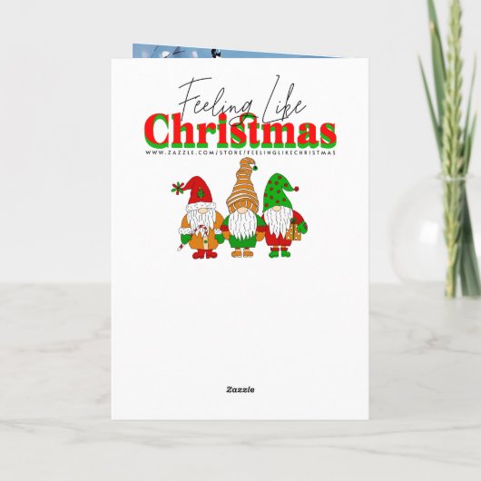Cardinal Themed Personalized Christmas Kaart (Achterkant)