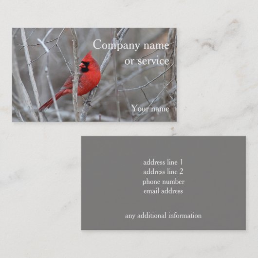 Cardinal Visitekaartje (Voorkant / Achterkant)