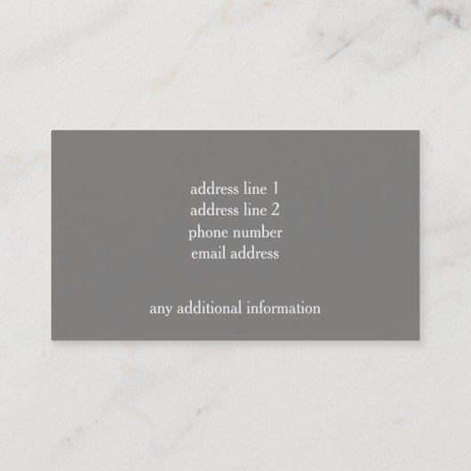 Cardinal Visitekaartje (Achterkant)