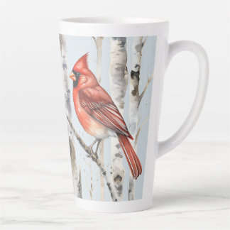 Cardinal with Birches (matching journal available) Latte Mok