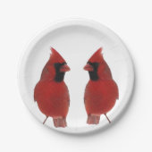 Cardinale Borden van papier Papieren Bordje (Voorkant)