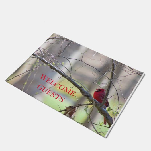 Cardinale foto deurmat (Schuin)