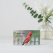 Cardinale foto visitekaartje (Staand voorkant)