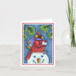 CARDINALE GARANTIE SNOWMAN, CHRISTMAS REDBIRD Blan Kaart<br><div class="desc">GEWAPEN MET SNOWBALLEN. HUMOROUS CARDINAL (leeg binnen) KAART/ENVELOPE *Pas ... Zoek overeenkomende items die Susan Brack Design bevatten aan</div>