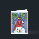 CARDINALE GARANTIE SNOWMAN, CHRISTMAS REDBIRD Blan Kaart<br><div class="desc">GEWAPEN MET SNOWBALLEN. HUMOROUS CARDINAL (leeg binnen) KAART/ENVELOPE *Pas ... Zoek overeenkomende items die Susan Brack Design bevatten aan</div>