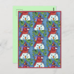 CARDINALE GARING SNOWMAN, CUTE CHRISTMAS REDBIRD BRIEFKAART<br><div class="desc">GEWAPEN MET SNOWBALLEN. HUMOROUS CARDINAL BRIEFKAART *Pas ... Zoek overeenkomende items die Susan Brack Design aanpast</div>