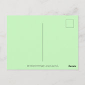 CARDINALE GARING SNOWMAN, CUTE CHRISTMAS REDBIRD BRIEFKAART (Achterkant)