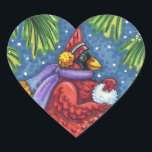 CARDINALE GARING SNOWMAN, CUTE CHRISTMAS REDBIRD HART STICKER<br><div class="desc">GEWAPEN MET SNOWBALLEN. HUMOROUS CARDINAL STICKERS *Pas ... Zoek overeenkomende items die Susan Brack Design aanpast</div>