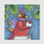 CARDINALE GARING SNOWMAN, CUTE CHRISTMAS REDBIRD MAGNEET<br><div class="desc">GEWAPEN MET SNOWBALLEN. HUMOROUS CARDINAL MAGNET *Customize ... Zoek overeenkomende items Susan Brack-Design</div>