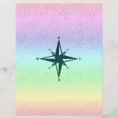 cardinale punten, spectraal rombus flyer (Achterkant)