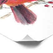 Cardinale Waterverf Fotoafdrukken Foto Afdruk (Hoek)