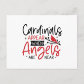 Cardinals Appear When Angels Are Near Bird Briefkaart (Voorkant)
