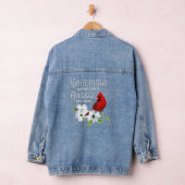 Cardinals Appear When Angels Are Near Bird Lover Denim Jacket (Hangar)