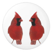 Cardinals Ceramic Knob. Keramische Knop (Voorkant)
