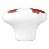 Cardinals Ceramic Knob. Keramische Knop (Zijkant)