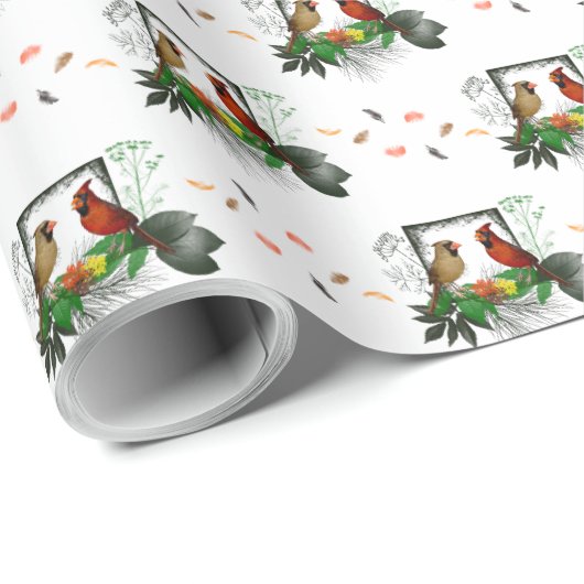 Cardinals Corner Wrapping Paper (kies kleur) Cadeaupapier (Rol Hoek)