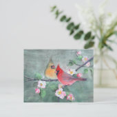 CARDINALS EN APPARATUUR BLOSSEN OP SHARON SHARPE BRIEFKAART (Staand voorkant)