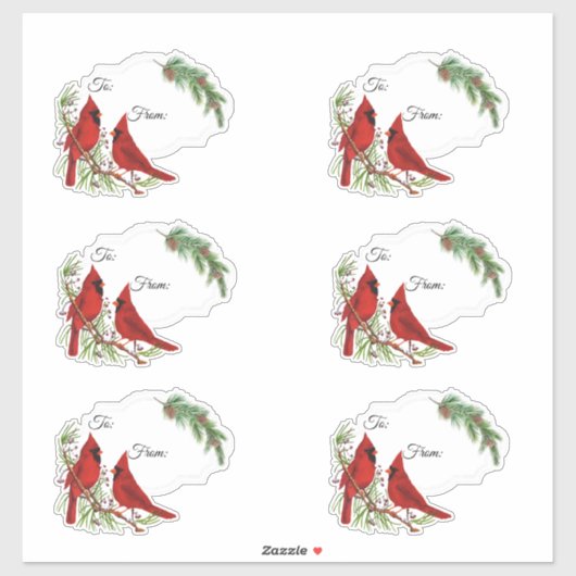 Cardinals gift labels (Vel)